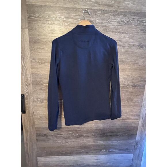 Tommy Bahama Navy Blue Zip Jacket Embroidered Leaf Women Sz S Tropical Vacation - Picture 4 of 6